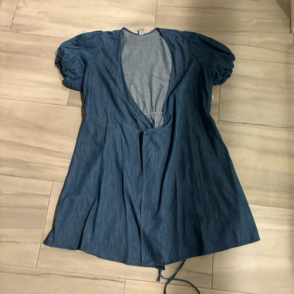 OLD NAVY Wrap Jean Mini Dress